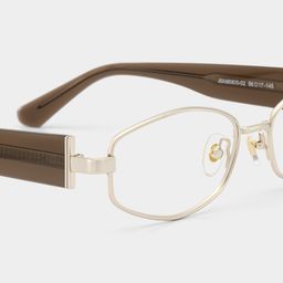 Dakota Brown Rectangle Glasses5