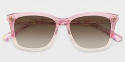 Layla Pink Square Glasses1