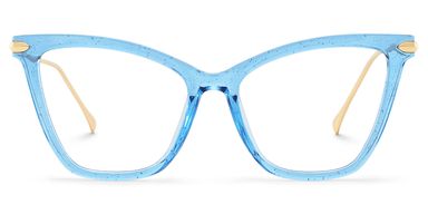 Hilary Butterfly Blue Glasses