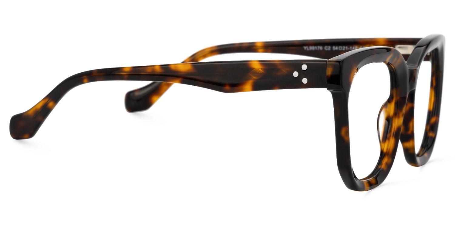 Beddoe Tortoise Square Acetate Full-Frame Eyeglasses | ZEELOOL Canada2