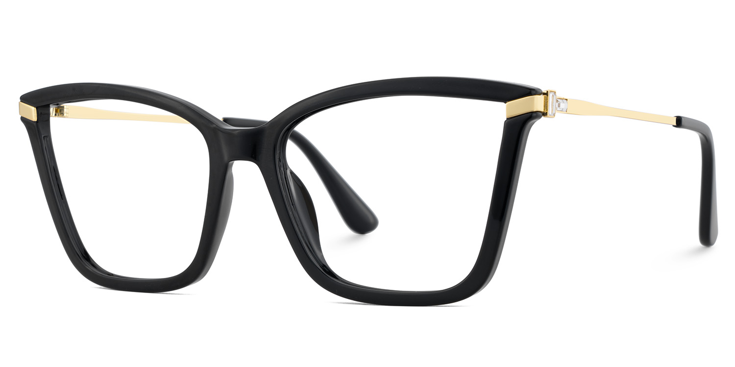 Stephens Cateye with Black Glasses Oversized Frames | ZEELOOL Canada3