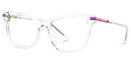 Eliot Rectangle Clear Glasses3