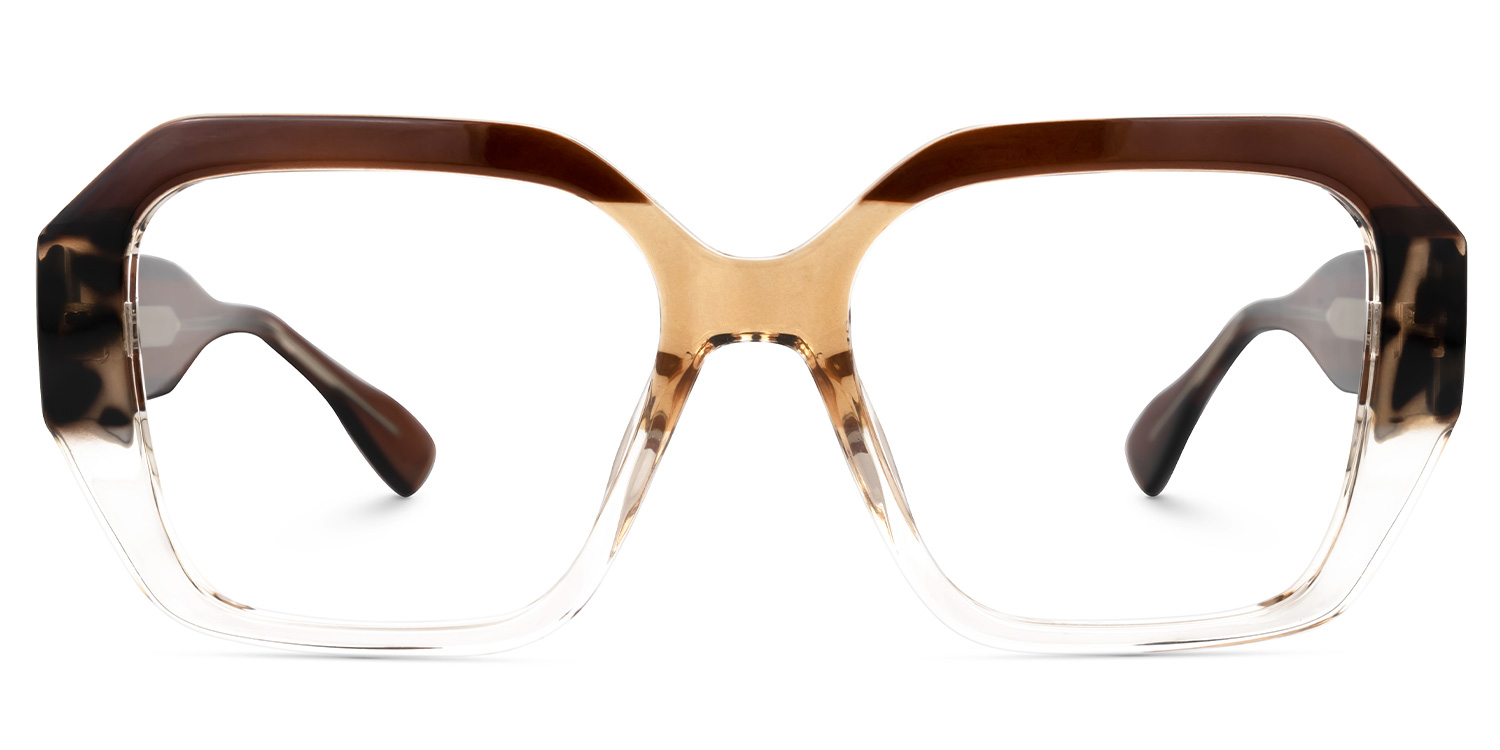 Tolani Geometric Brown Glasses0