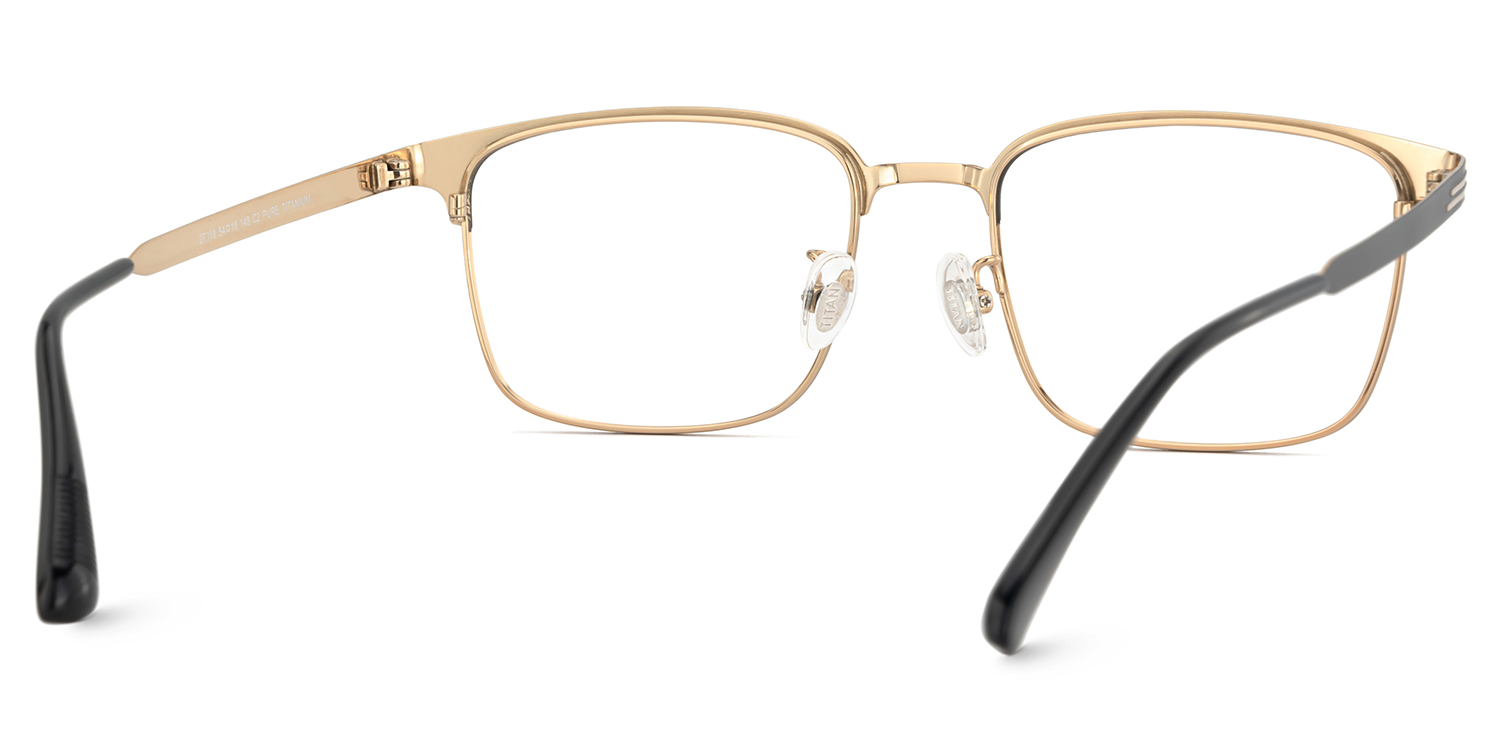 Men's Titanium Glasses Frames with Browline Shape5