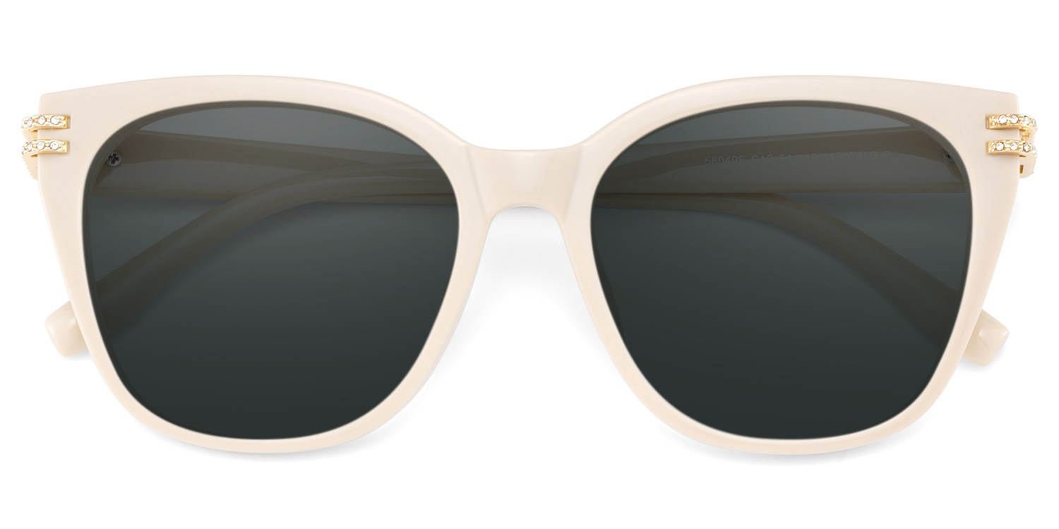 Catalina Champagne Square Polarized Sunglasses Online | ZEELOOL Canada1