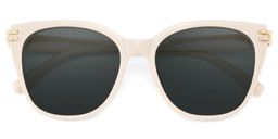 Catalina Square Beige Polarized Sunglasses1