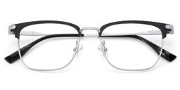 Barrett Browline Silver Glasses2