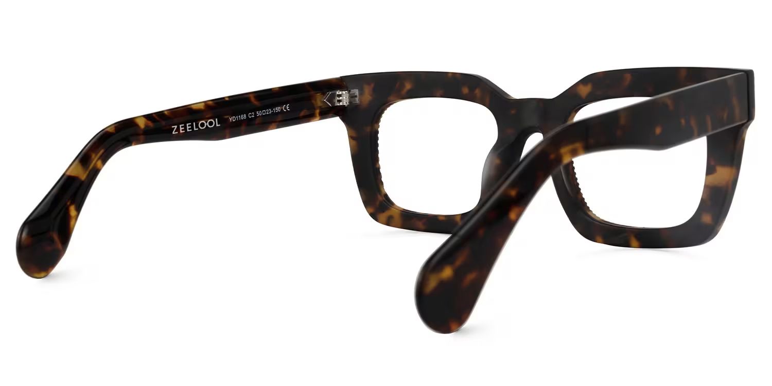 Keisa Square Tortoise Eyeglasses & Frame Glasses3