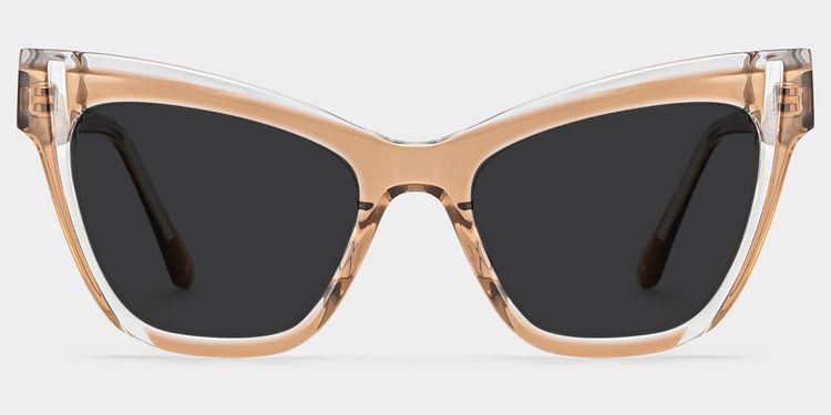 Saucie Cateye Brown Glasses