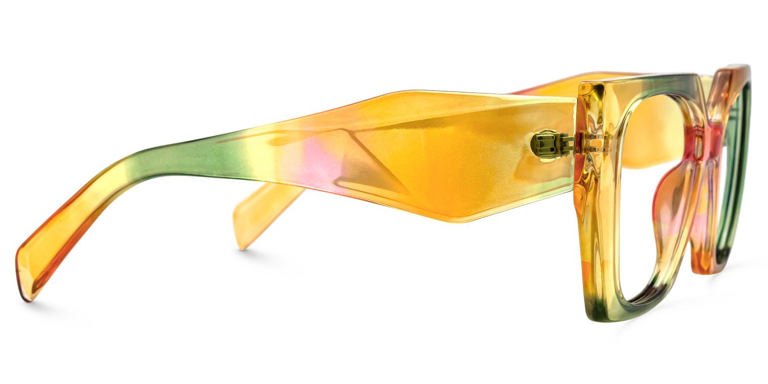 Sileidy Geometric Multicolor Funky Frame Glasses | ZEELOOL Canada2