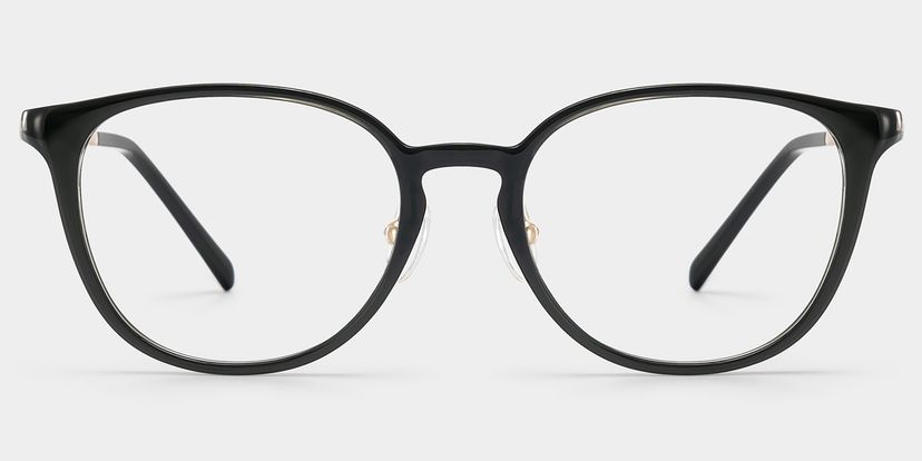 Amanda Rectangle Black Glasses