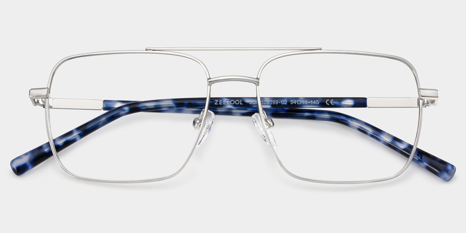 Iris Aviator Silver Glasses3