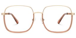 Perfecta Square Beige Glasses1
