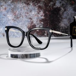 Vernella Square Black Glasses0