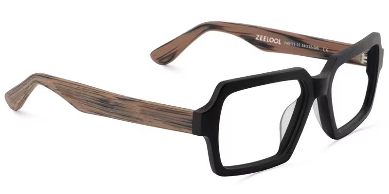 Arthur Geometric Black Eyeglasses and Thin Frames4
