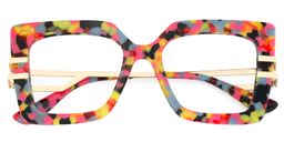 Poutine Square Multicolor Glasses1