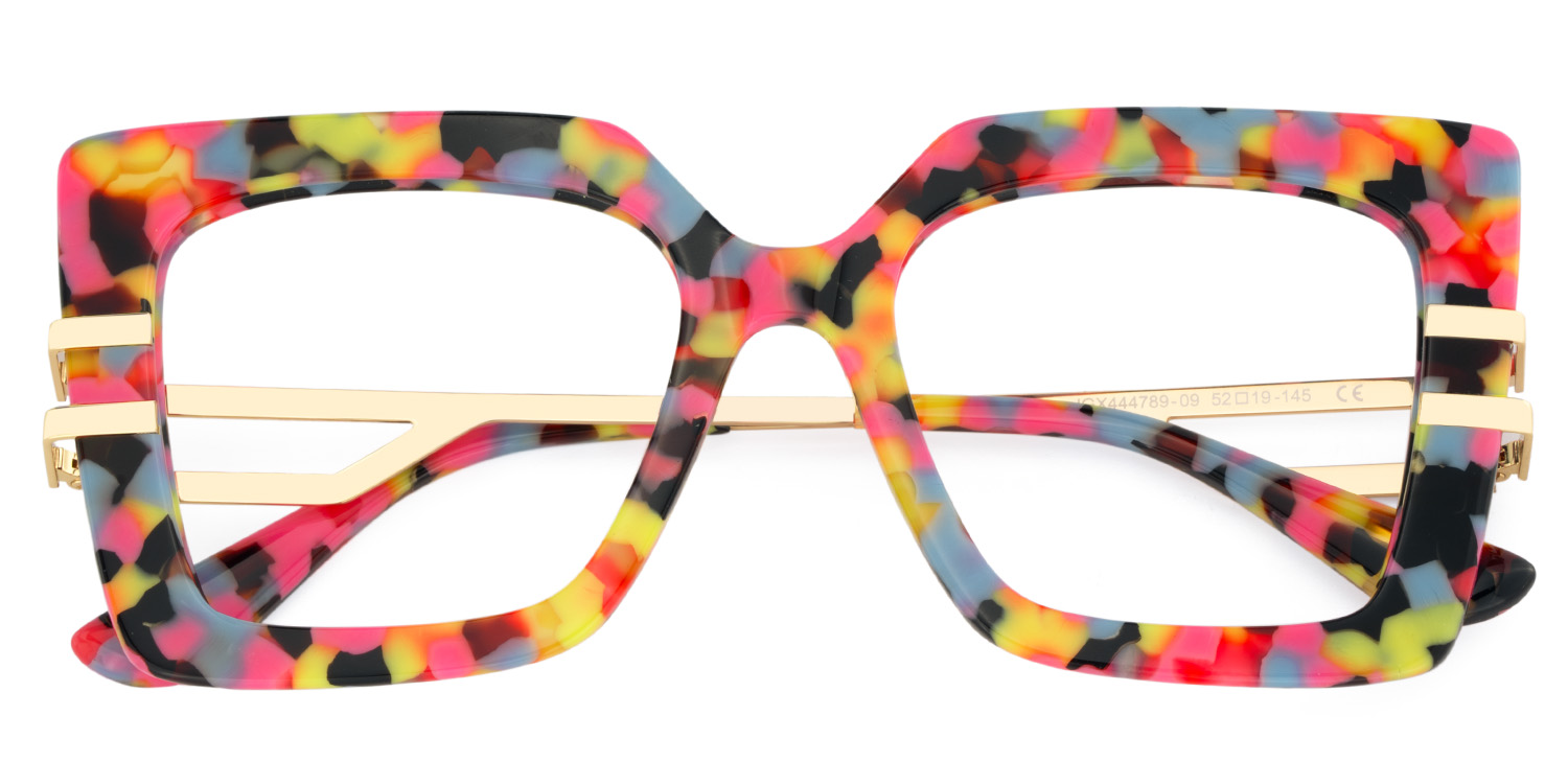 Poutine Square Multicolor Glasses1