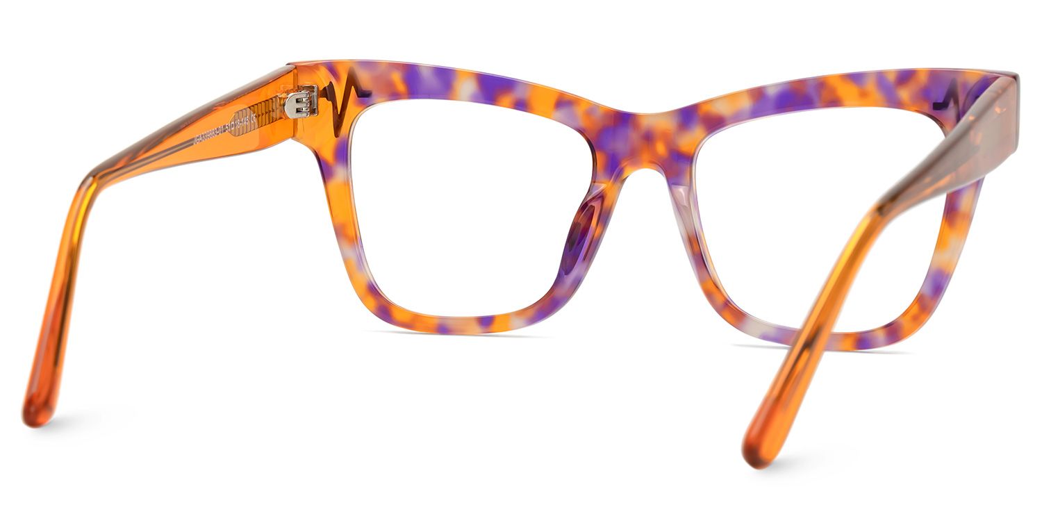 Cara Butterfly Orange Eye Glasses for Women | ZEELOOL Canada3