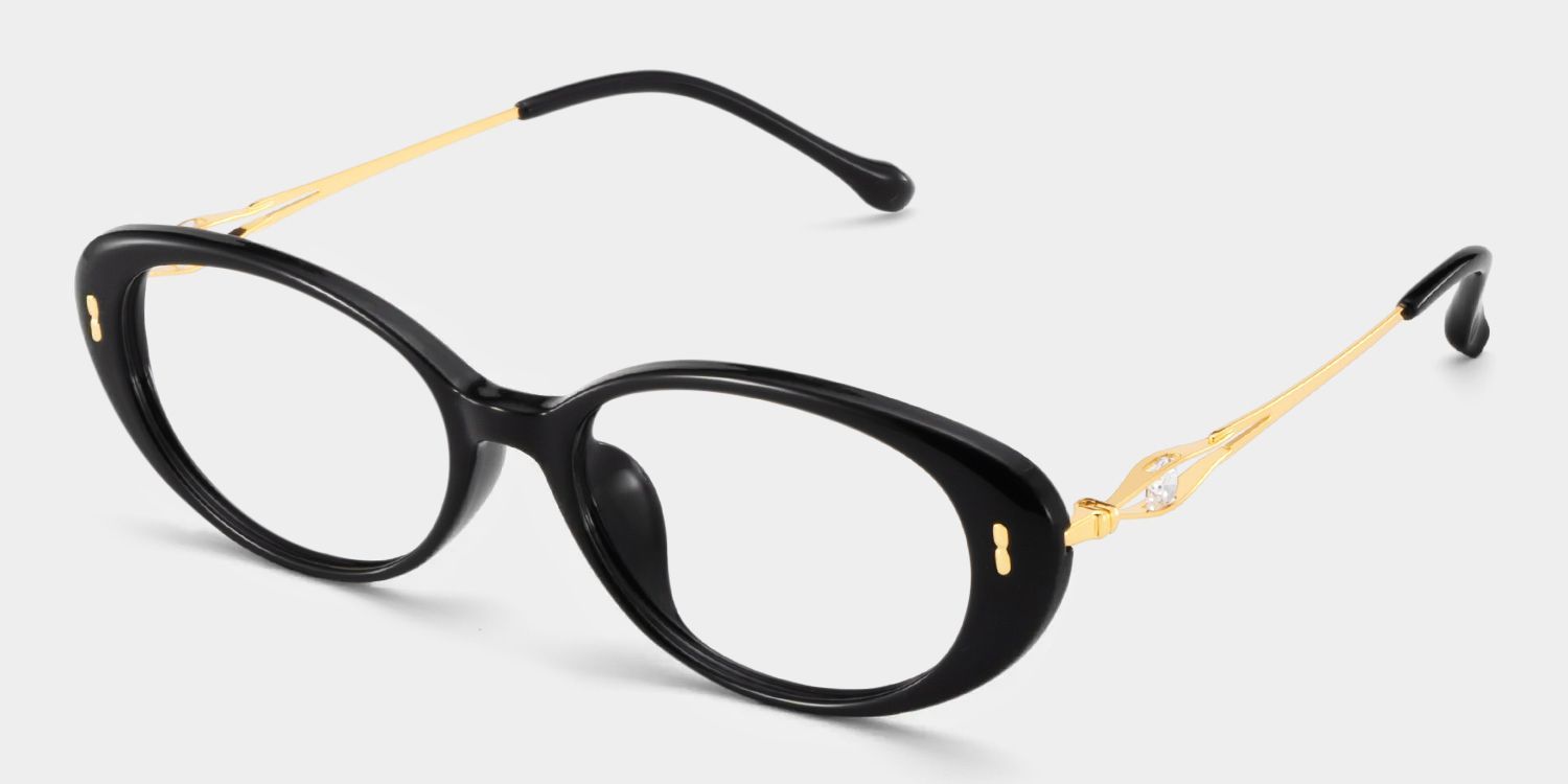 Blaire Black Frame Glasses with Oval Frame Online | ZEELOOL5