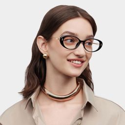 Blaire Oval Black Glasses1