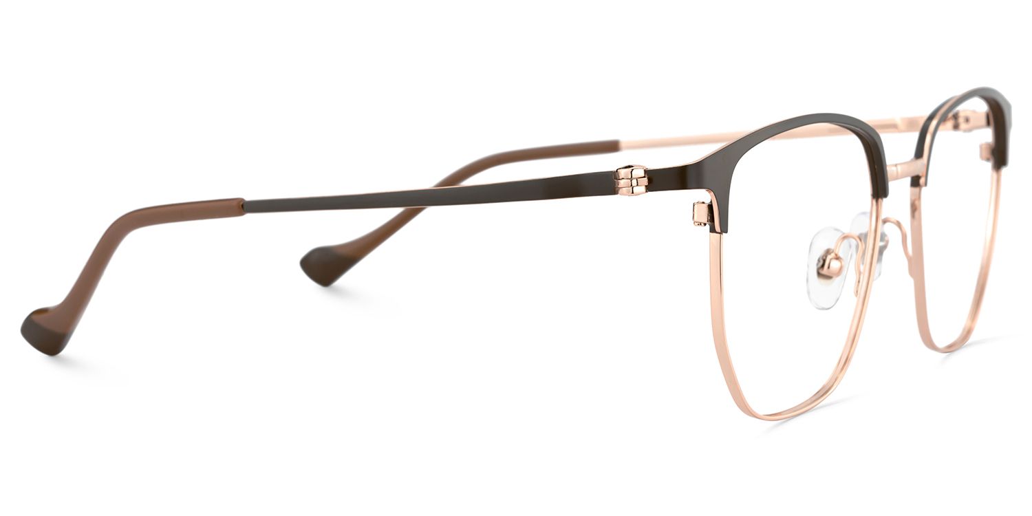Gray Browline Glasses With High-quality Material4