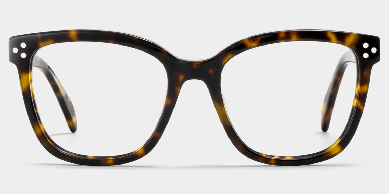 Scarlett Square Tortoise Glasses0