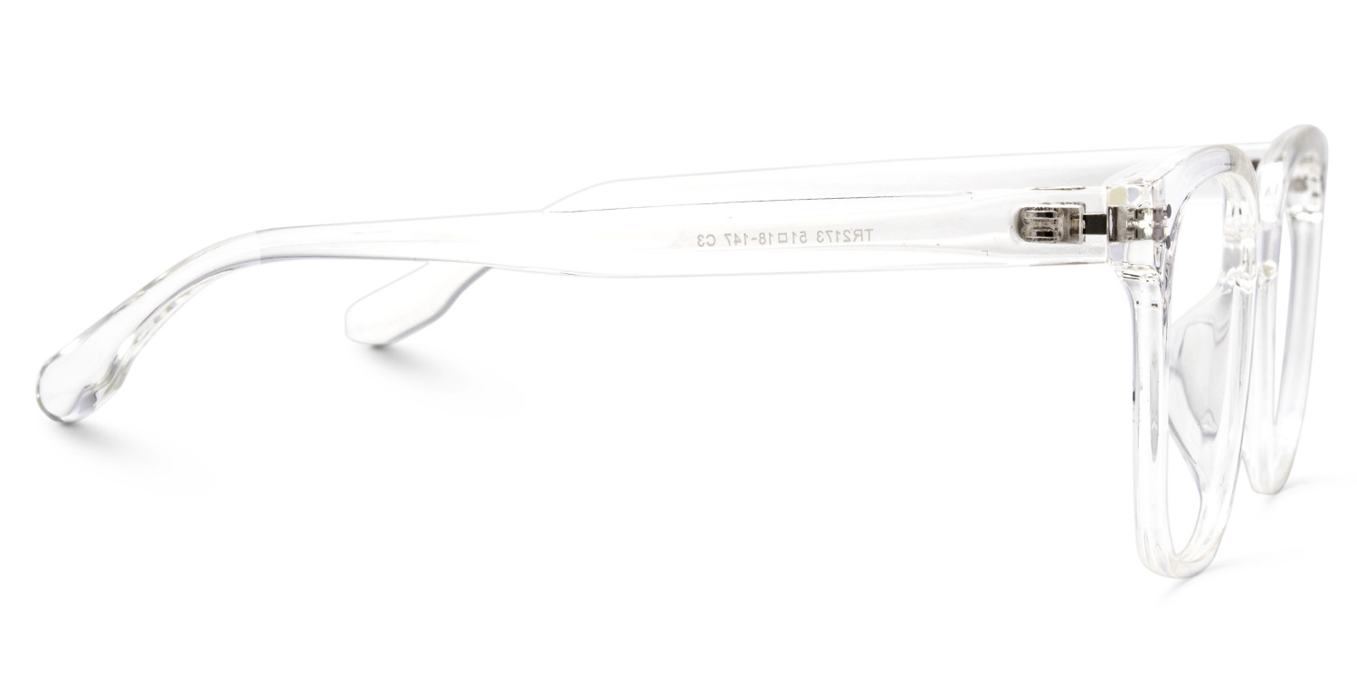 Oglesby Square Blue Light Blocking Glasses Crystal Frame | ZEELOOL Canada2