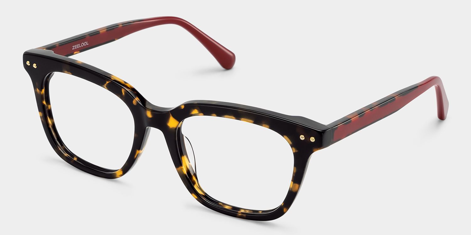 Angela Tortoise Rectangle Glasses | Retro Campus Essential2