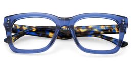 Gaydeh Blue Rectangle Glasses2