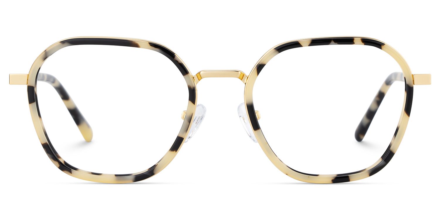 Mitchell Mixed Tortoise Frame Glasses with Geometric Shape | ZEELOOL Canada2