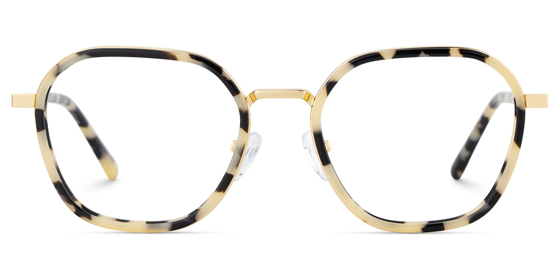 Mitchell Mixed Tortoise Frame Glasses with Geometric Shape | ZEELOOL Canada2