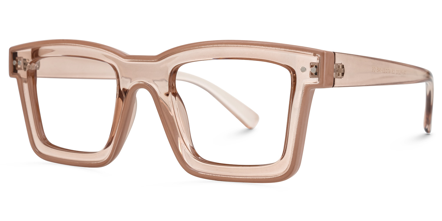 Kristan Square Brown Glasses1