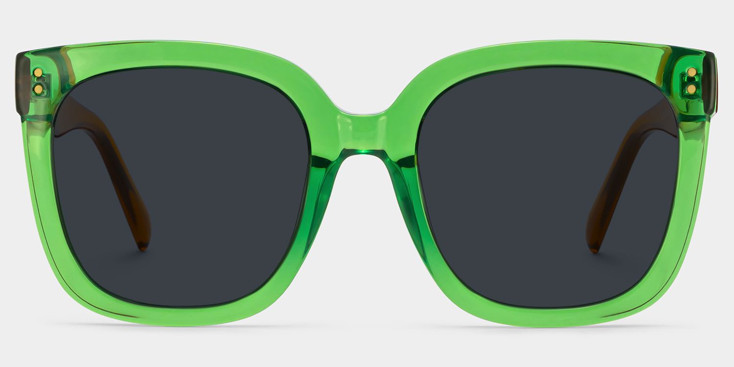 TR90 Ebony Eyeglasses, Ebony Square Glasses -Zeelool Glasses0