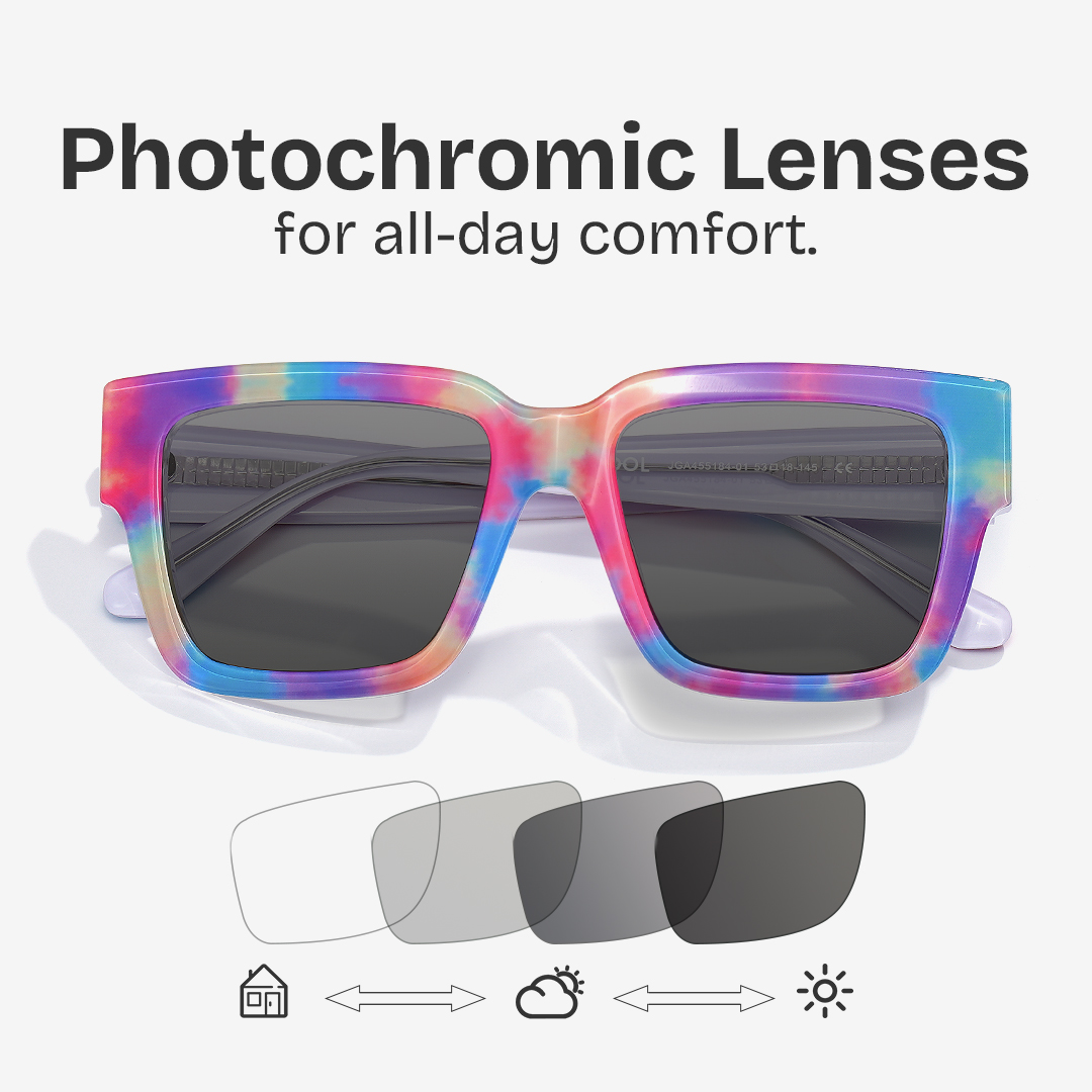 Pop  Acetate Colorful Frame Glasses with Square Shape | ZEELOOL Canada7