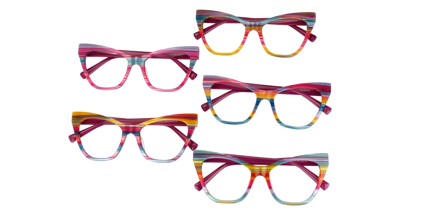 Gallant Cateye Multicolor Glasses5