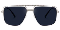 Arellano Aviator Silver Sunglasses0
