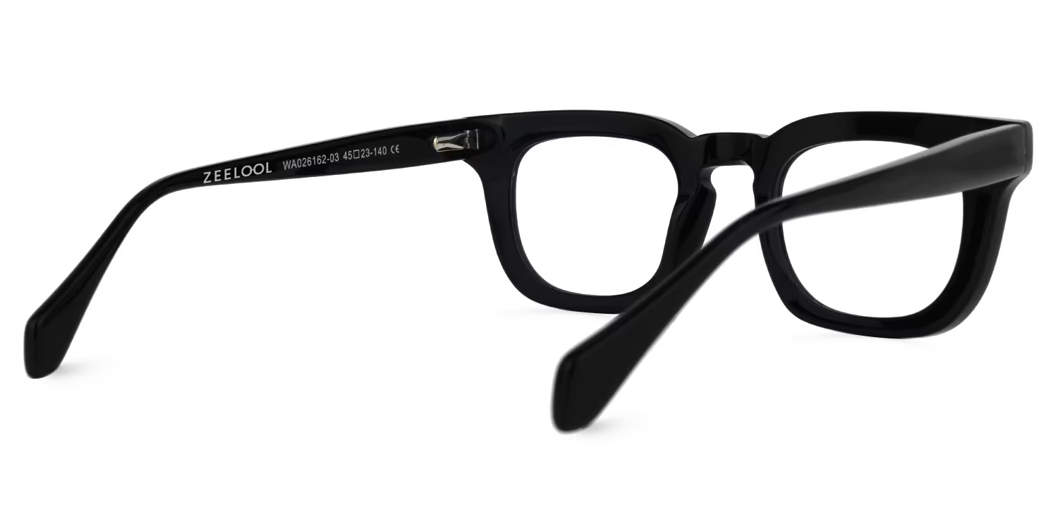 Tenika Square Black Glasses3