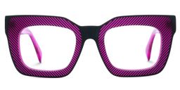 Keisa Square Purple Glasses1