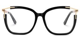 Sidibe Square Black Glasses0