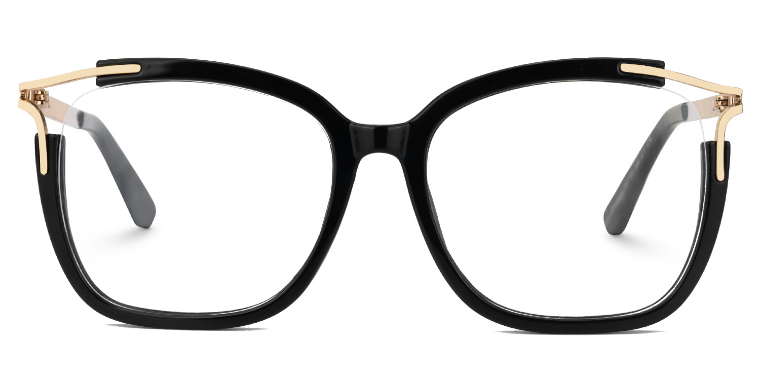 Sidibe Square Black Glasses