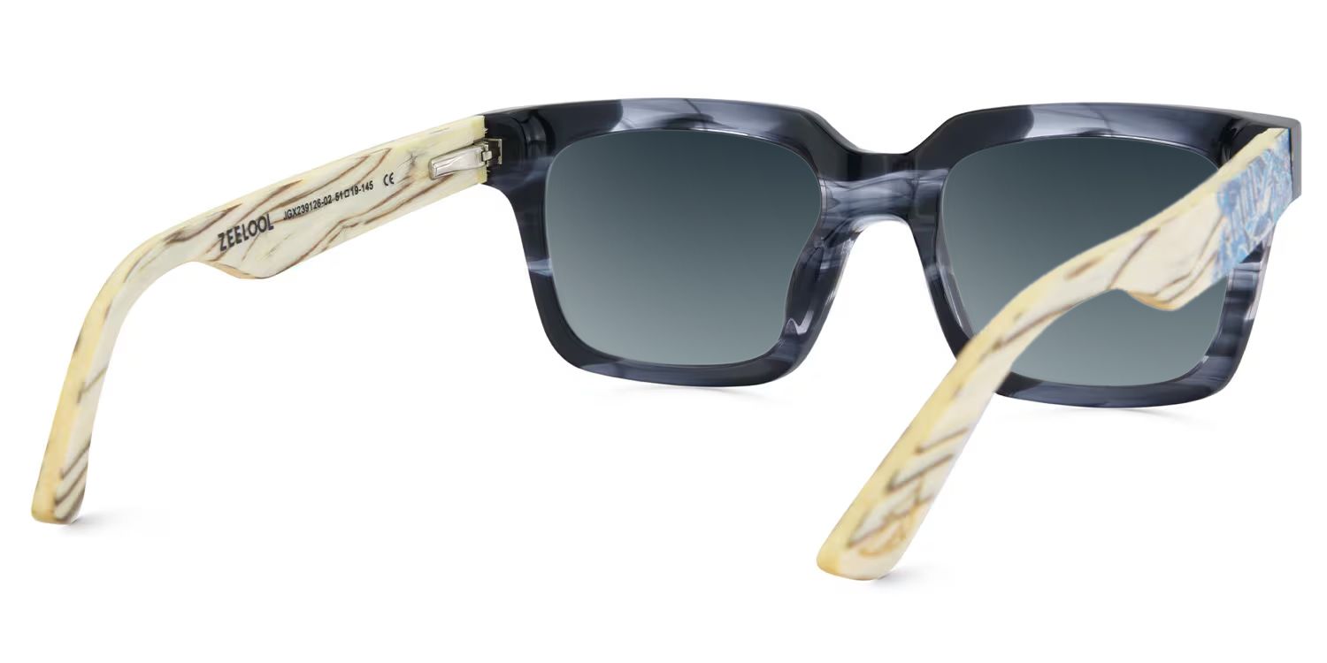 Rangel Gray Frame Sunglasses with Rectangle Style | ZEELOOL CA4