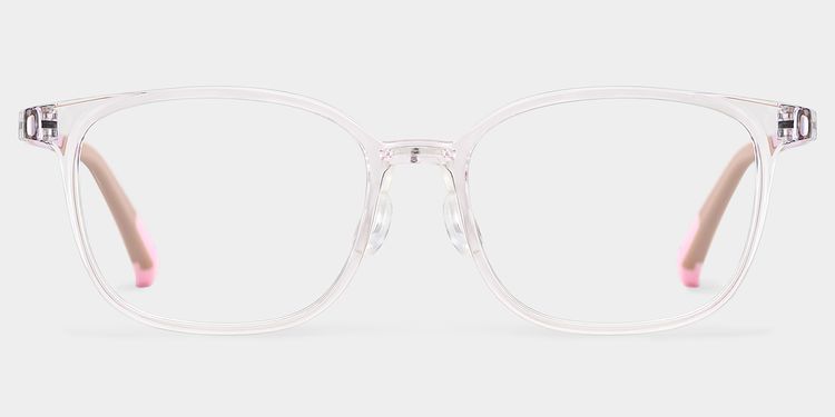 Lane Rectangle Pink Clear Glasses