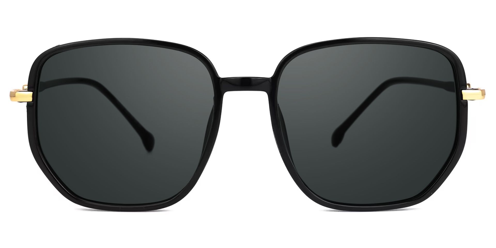 Joana Geometric Black Sunglasses0