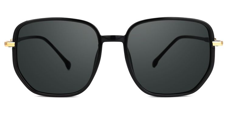 Joana Black Geometric Sunglasses