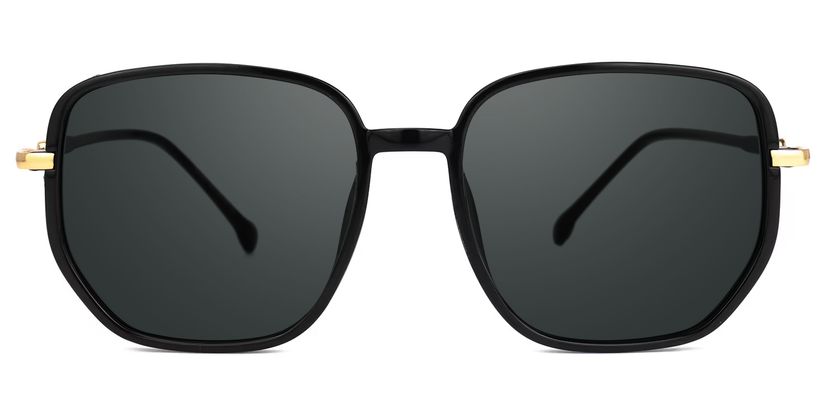 Joana Black Geometric Sunglasses