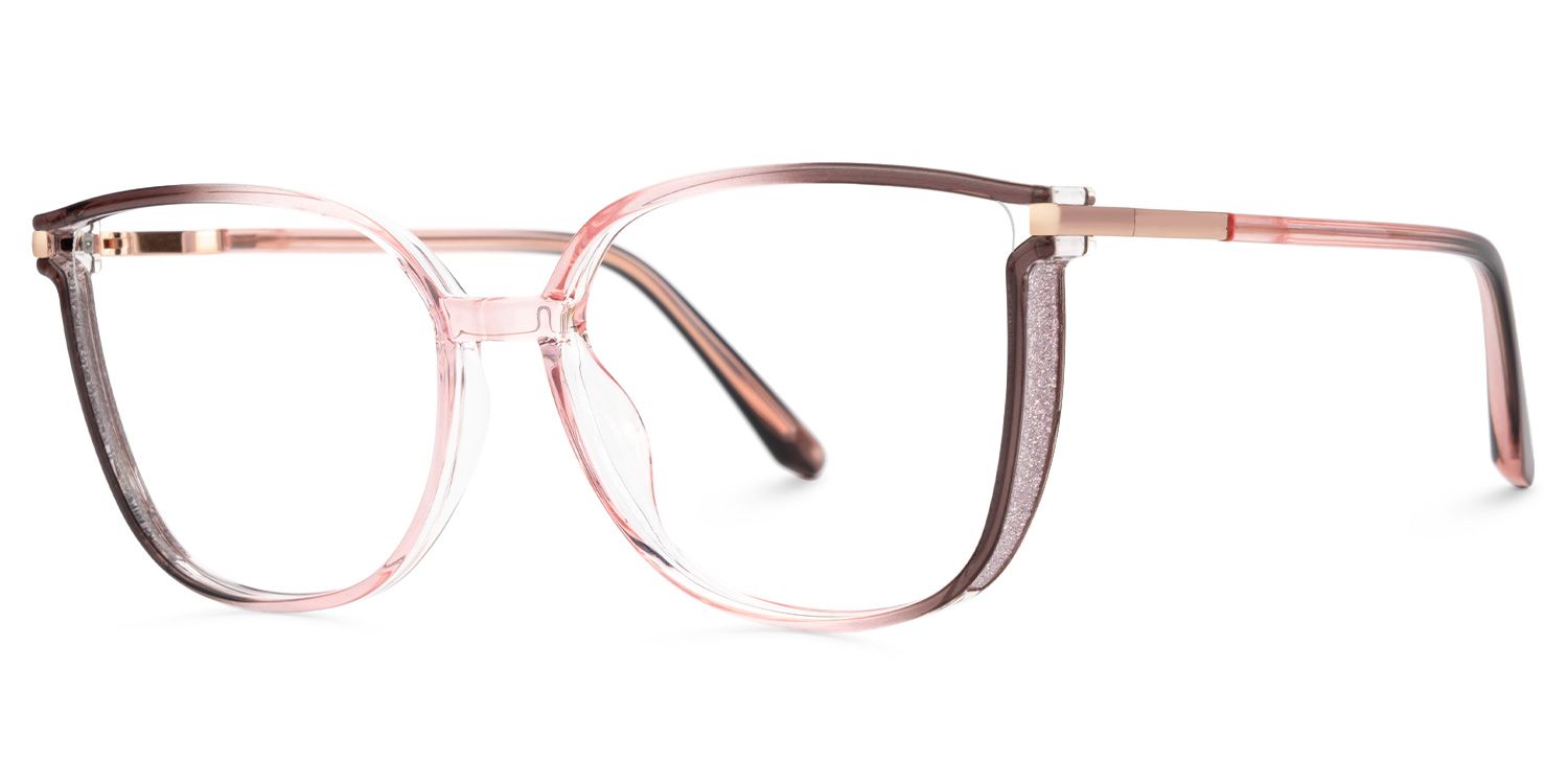 Rodz Pink-Tan Eyeglasses with Affordable Designer Frame1