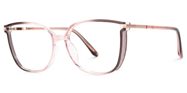 Rodz Pink-Tan Square Glasses