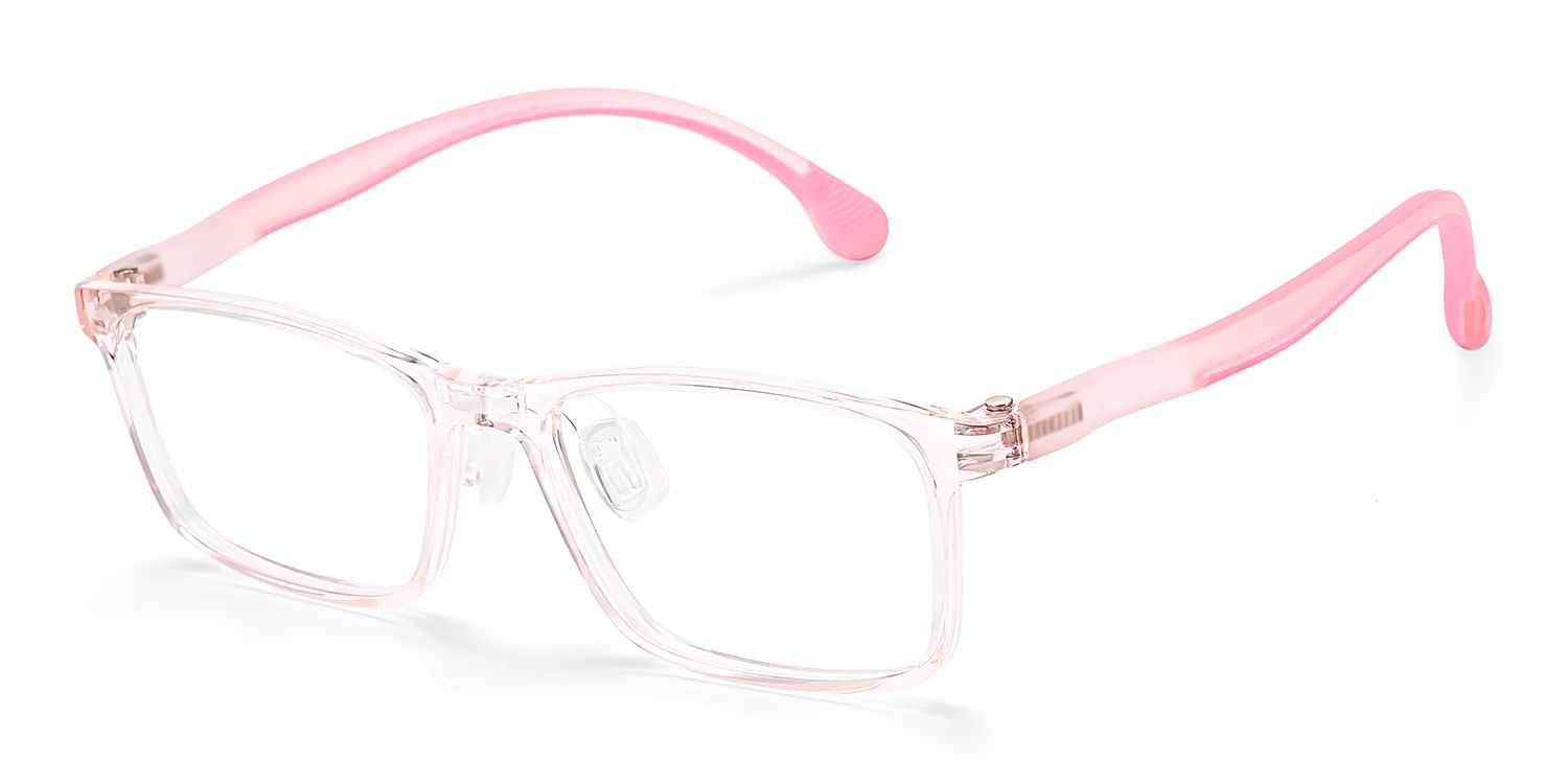 Sunny Rectangle Pink Frame Eyeglasses for Tween2