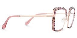 Cordaro Pink Leopard Square Glasses3