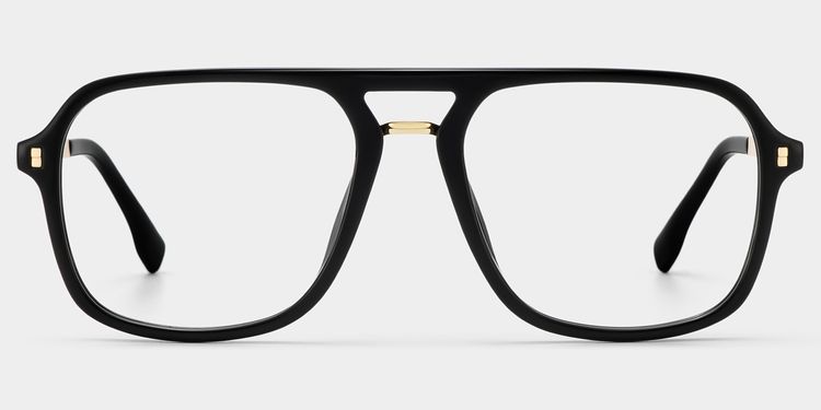 Kilworth Aviator Black Glasses